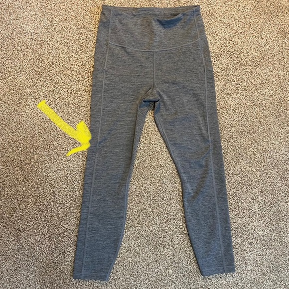 Athleta Ultimate Stash 7/8 Tight Leggings Size Small Grey Heather - Picture 13 of 14